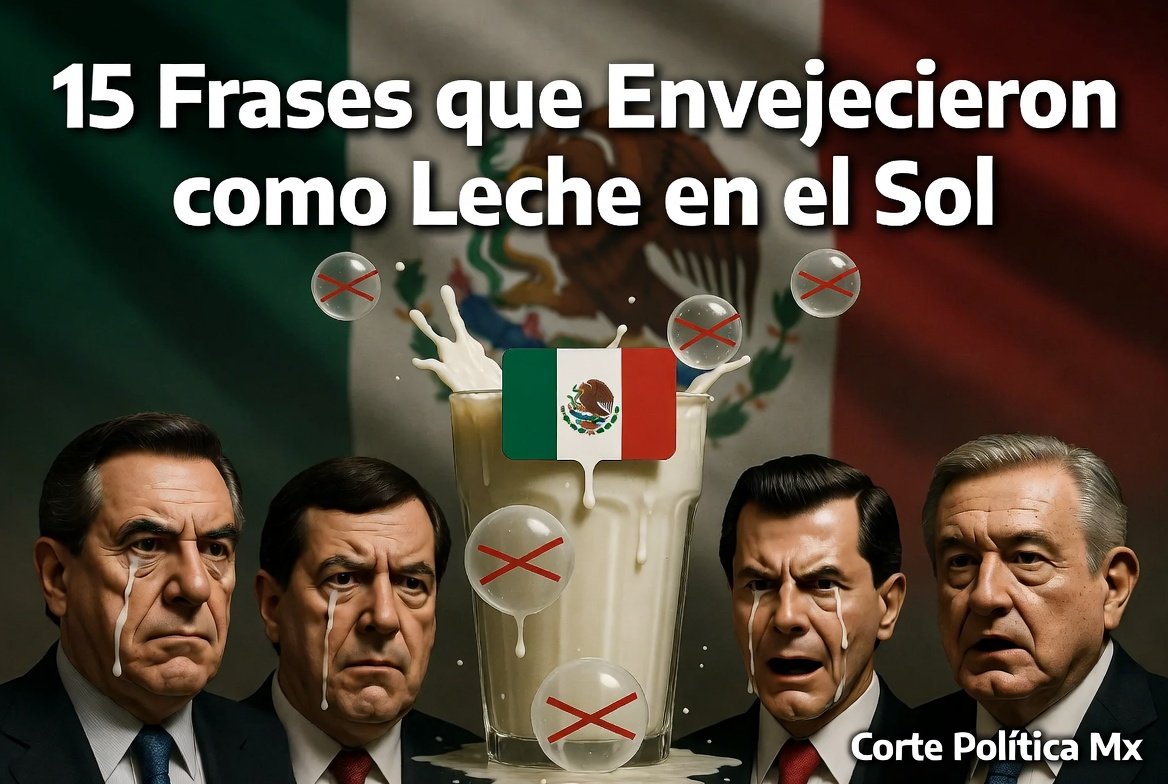 15 Frases de Políticos Mexicanos que Envejecieron como Leche en el Sol .